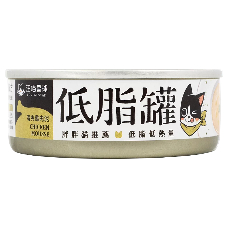 汪喵星球 貓咪低脂無膠主食罐 80g