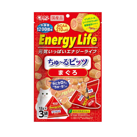 CIAO CHURU BITS ENERGY LIFE 迷你肉泥夾心捲 1200億乳酸菌 12g x 3小包