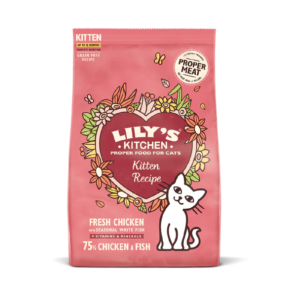 LILY'S KITCHEN 貓糧 無穀物鮮雞 幼貓專用餐 800g 原裝行貨