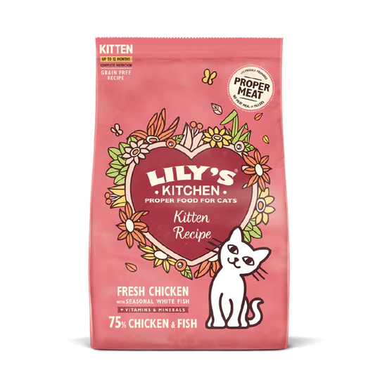 LILY'S KITCHEN 貓糧 無穀物鮮雞 幼貓專用餐 800g 原裝行貨