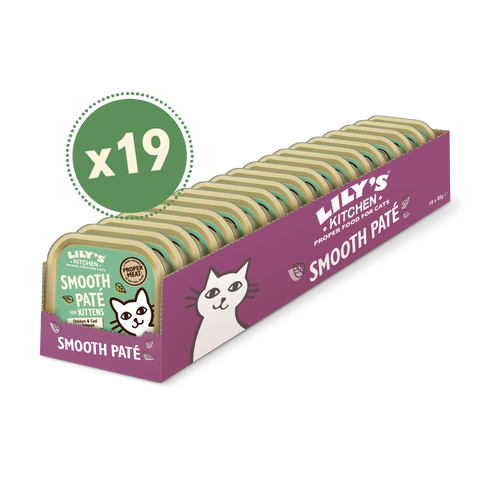 LILY'S KITCHEN 幼貓進補餐 SMOOTH PATE FOR KITTENS  CHICKEN & COD WITH SALMON 85G 原裝行貨