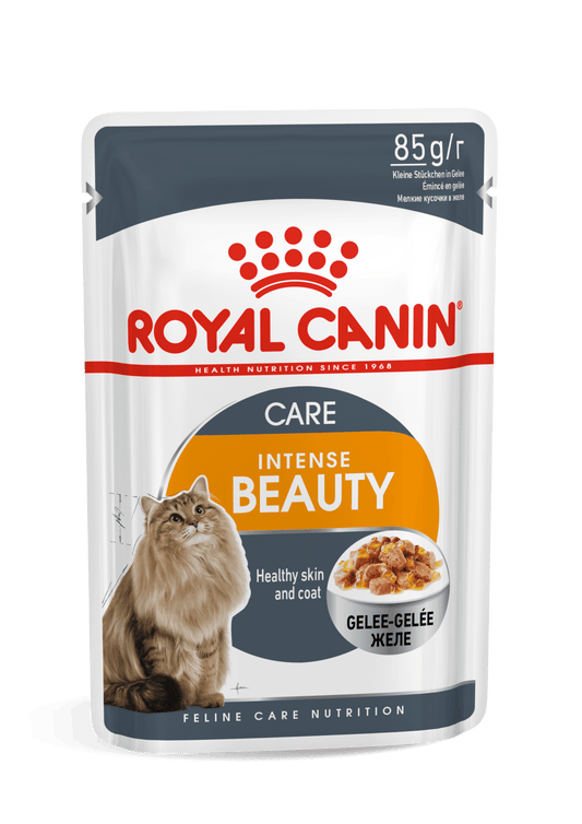 ROYAL CANIN 法國皇家 FHN CAT INTENS BT P-J 成貓亮毛及皮膚加護主食濕糧(啫喱) 85g